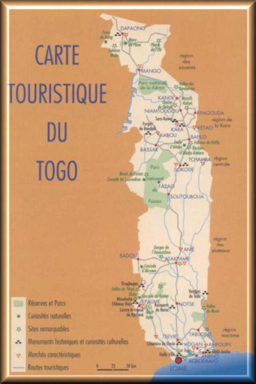 les poles d'attraction au Togo