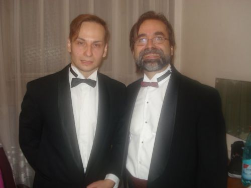 Denis Ivanov avec le Chef d'Orchestre Ovidiu Marinescu du 12/05/11