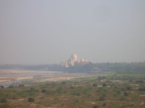Agra - Fort (vue sur le Taj Mahal)
