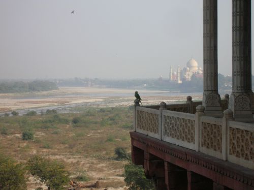Agra - Fort (Vue sur le Taj Mahal)