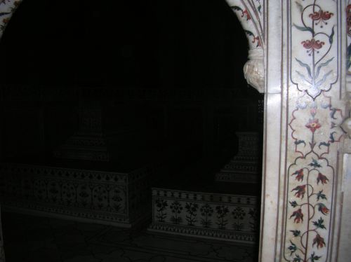Agra - L'intérieur du Taj Mahal