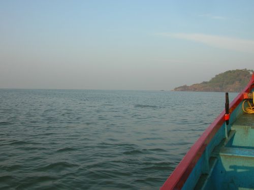 Goa [Palolem] - Balade en bateau en mer (dauphins)