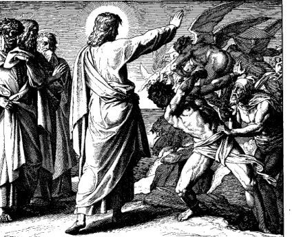 Jésus chassant le démon