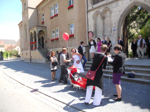 La sortie de la mariée