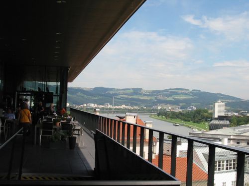 Depuis le restaurant du Château à LINZ