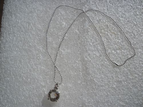 collier boule et gros diamant