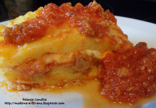 Lasagne de polenta avec sauce bolonaise - Polenta Condita
