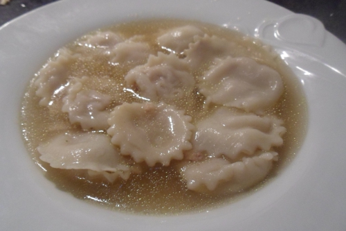 Soupe au ravioli---Anolini in brodo