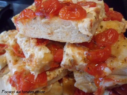 Focaccia aux tomates cerise