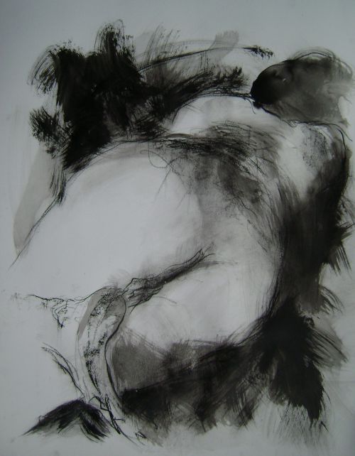 70 / Encre fusain pierre noire 65X50