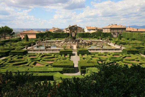Les jardins de la villa Lante en Italie