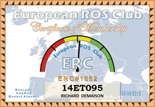 certificat ERC Member