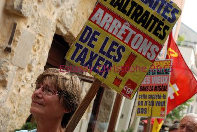 Manifestation de la CGT de Valence contre l'austérité de l'Europe et de la France