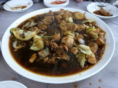 Steamed chicken
