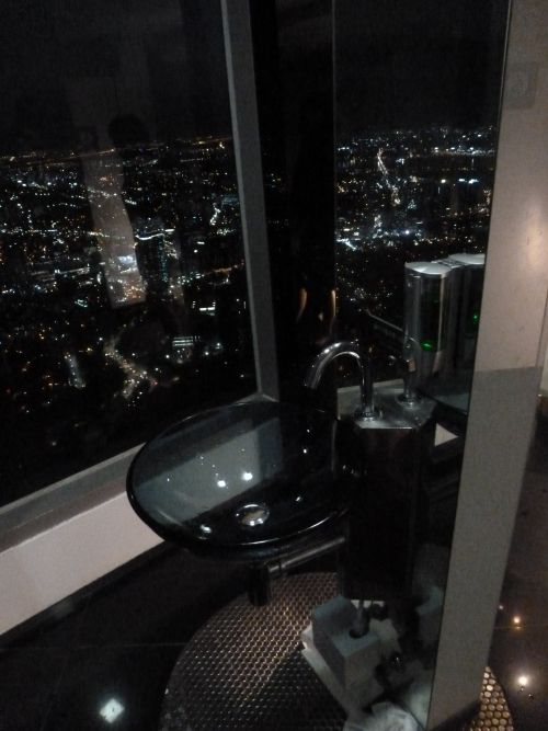 toilets with the view on Seoul ! 
