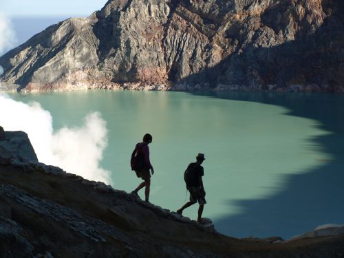 Lake in the crater