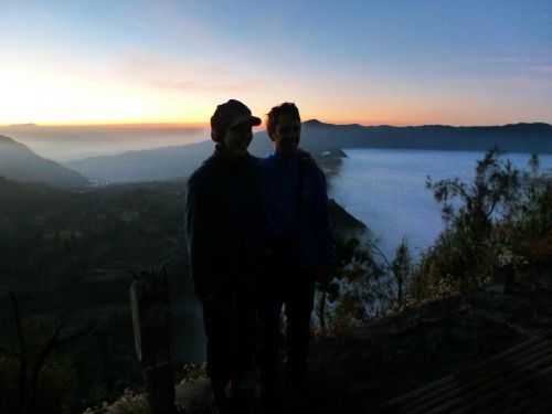 sunrise in Mt Bromo with our Slovenian friends