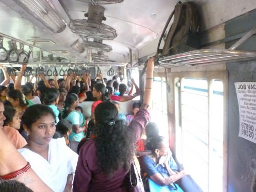 Train in India, special compartment for women
