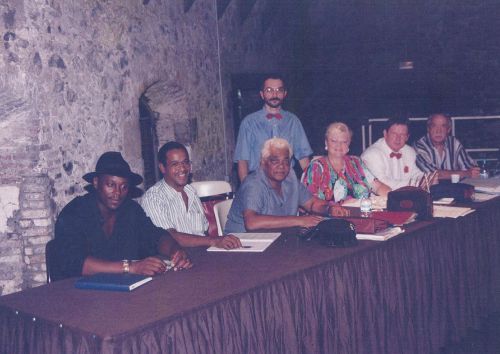 Le jury du premier concours à Fond Saint Jacques 1997