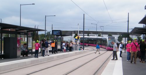 1er sept 2012 - Jour d'inauguration du tramway - station Université
