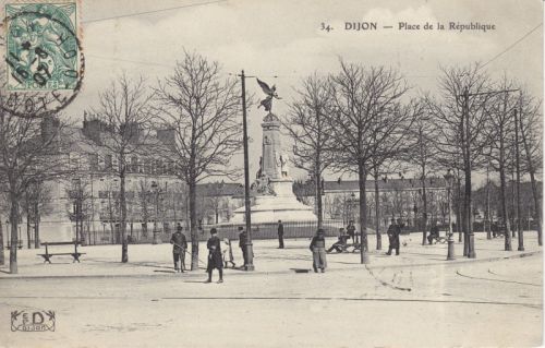 Dijon Place de la République en 1907