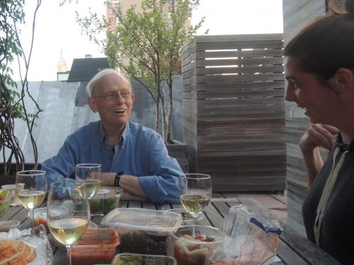 casse croute en soirée sur la terrasse