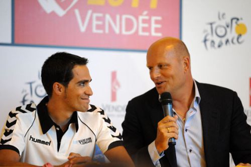 Alberto Contador et Bjarn Riis