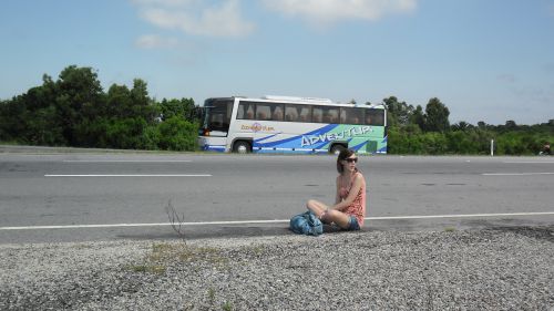 En attente du bus en Uruguay :)
