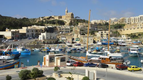 Le charmant port de Mgarr, nous accueille sur l'ile de Gozo