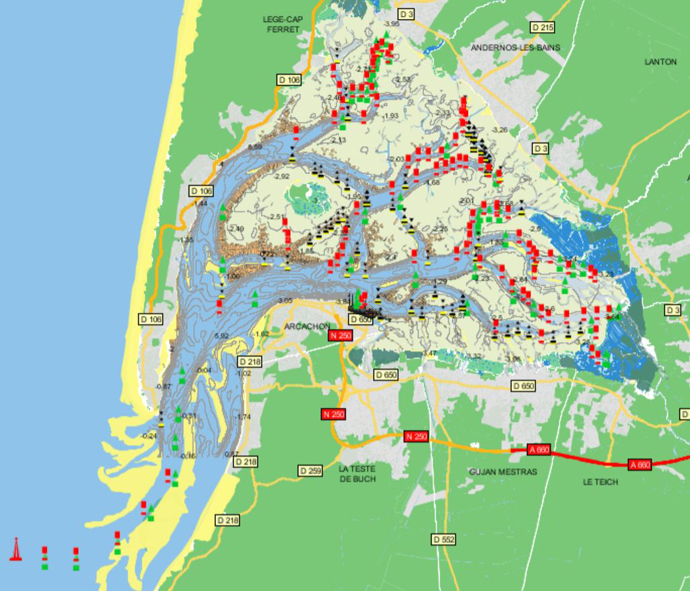 Sabrer Allié nationalisme carte marine du bassin d arcachon le jazz Thermique la cire