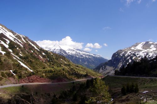 Vue du côté espagnol depuis le col du Somport