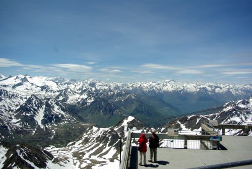 Vue panoramique sur la chaîne des Pyrénées