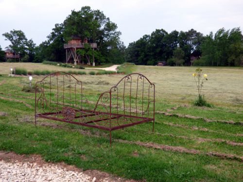 un couchage en plein air