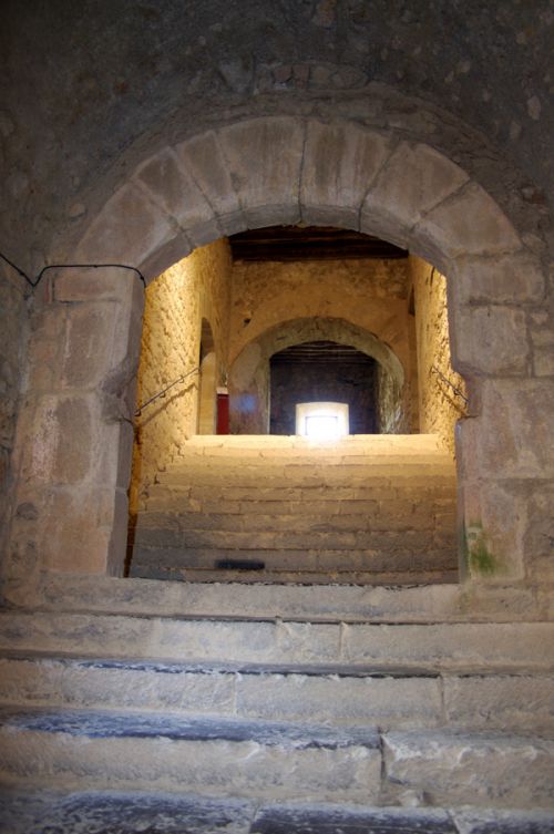 un des escaliers de l'abbaye