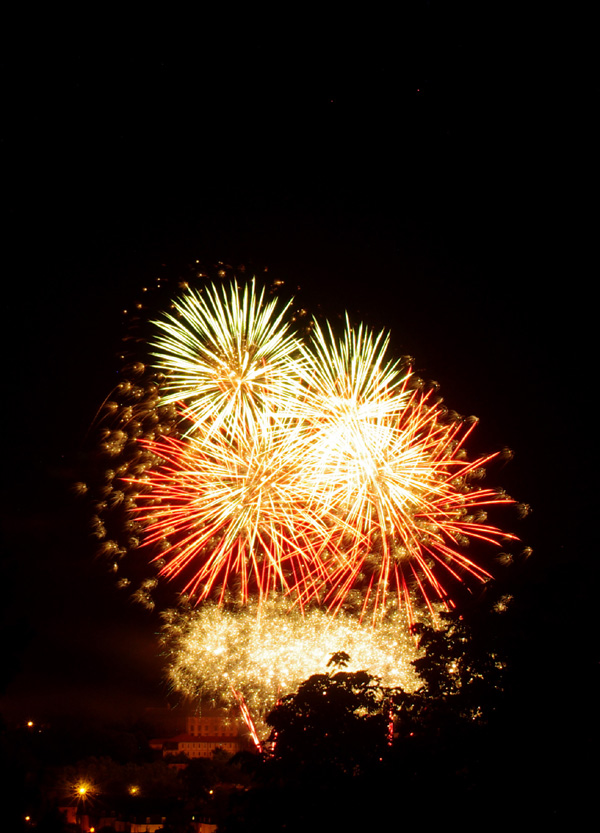 Feux d artifice à Sarlat