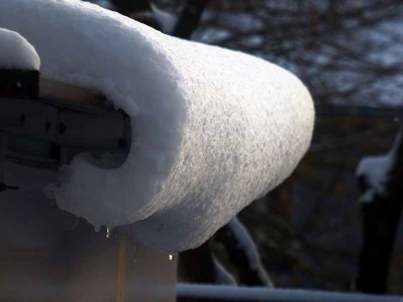 Enroulement de neige