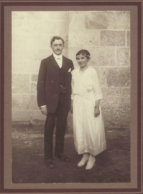 Mariage Jules et Clémence Romeuf 1920