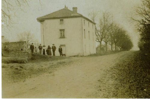 Entrée sud de Moissat, Four à chaux route de Billom (1900)