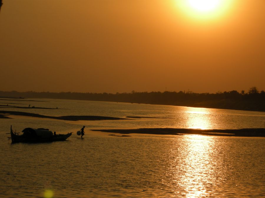 vue sur le Mekong - Kompong Cham (Cambode)