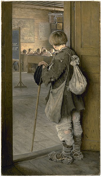 1897_Bogdanov-Belsky_At_School_Doors