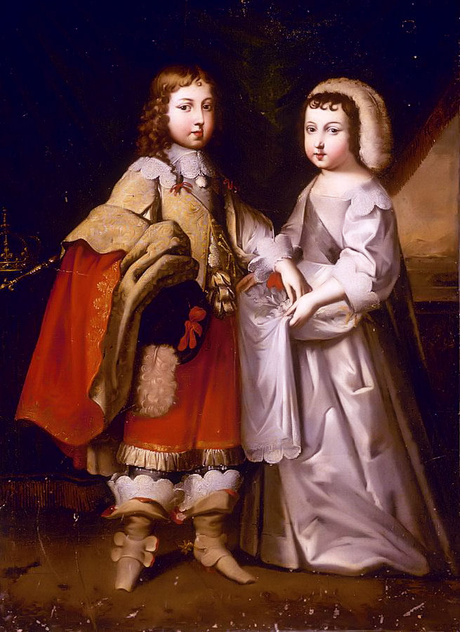 A_young_King_Louis_XIV_with_his_brother_the_Duke_of_Orléans_attributed_to_the_Beaubrun_brothers