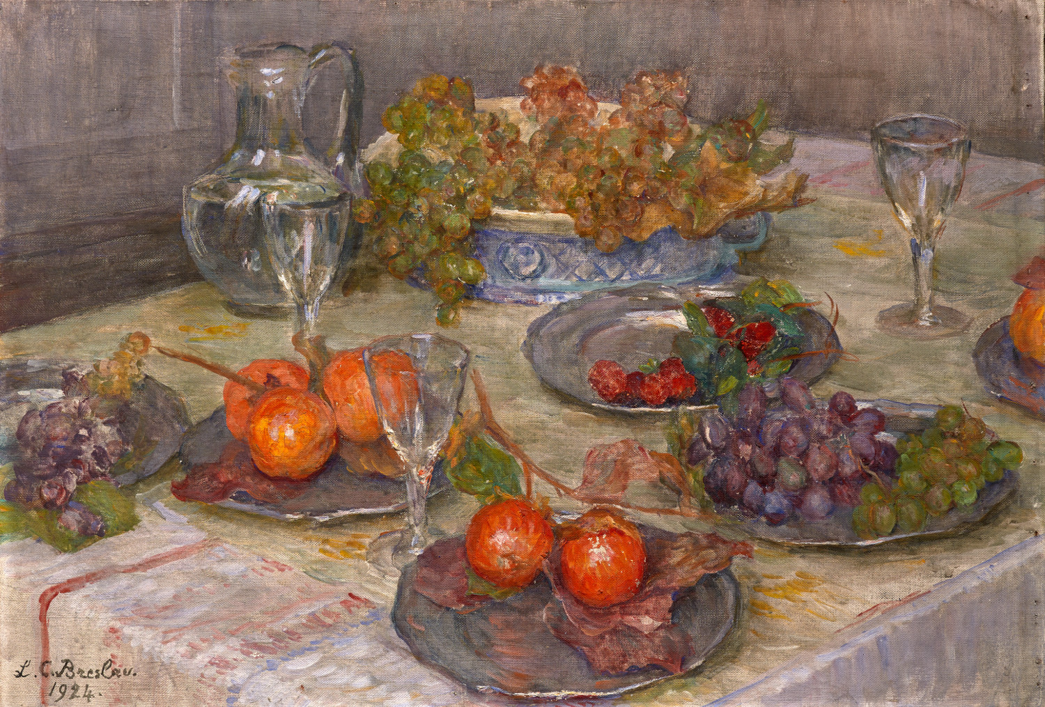 breslau-louise-la-table-du-gouter-1924-aware-women-artist-artistes-femmes