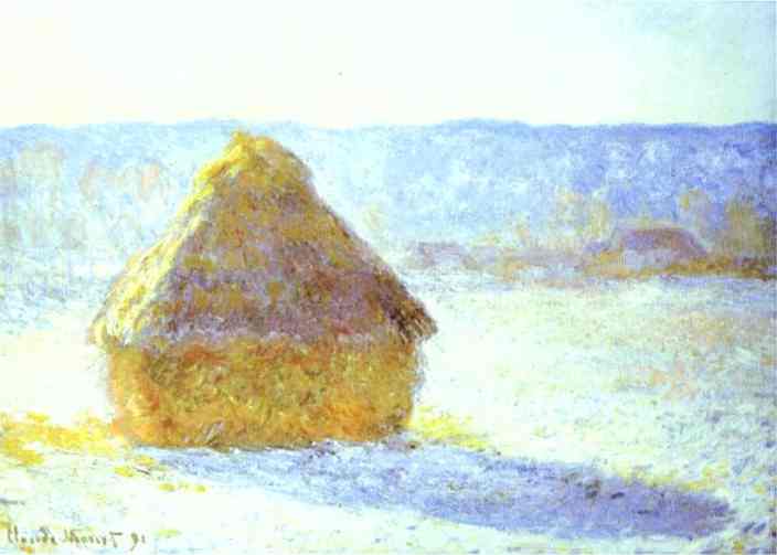 Claude+Monet+-+Haystack+Snow+Effects+Morning+