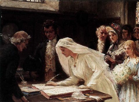 edmund-blair-leighton-the-wedding-register