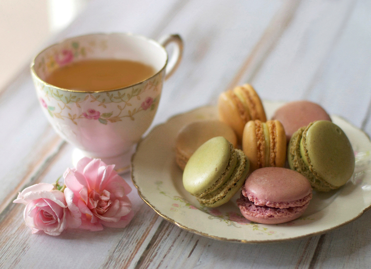 thé et macarons