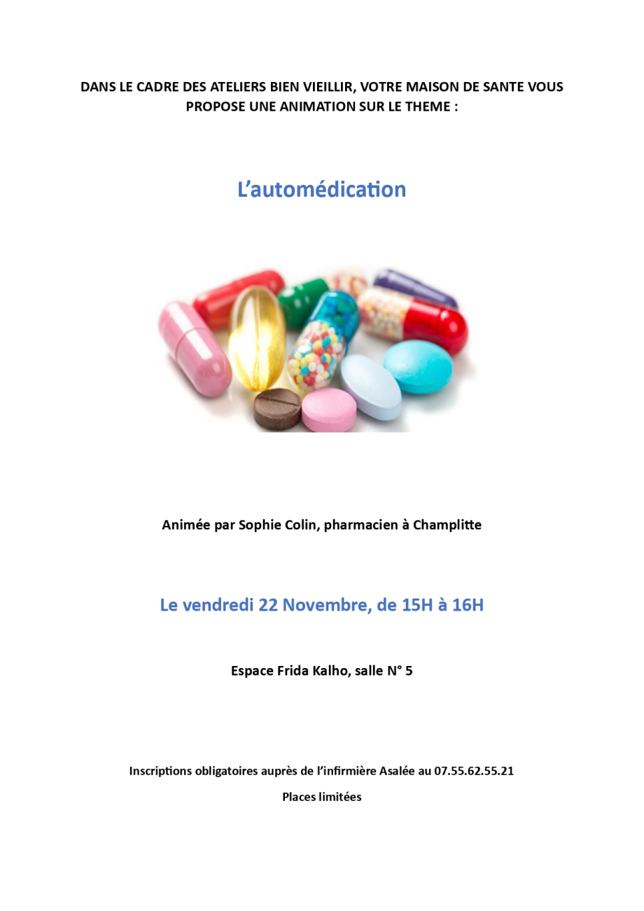 affiche atelier automedication