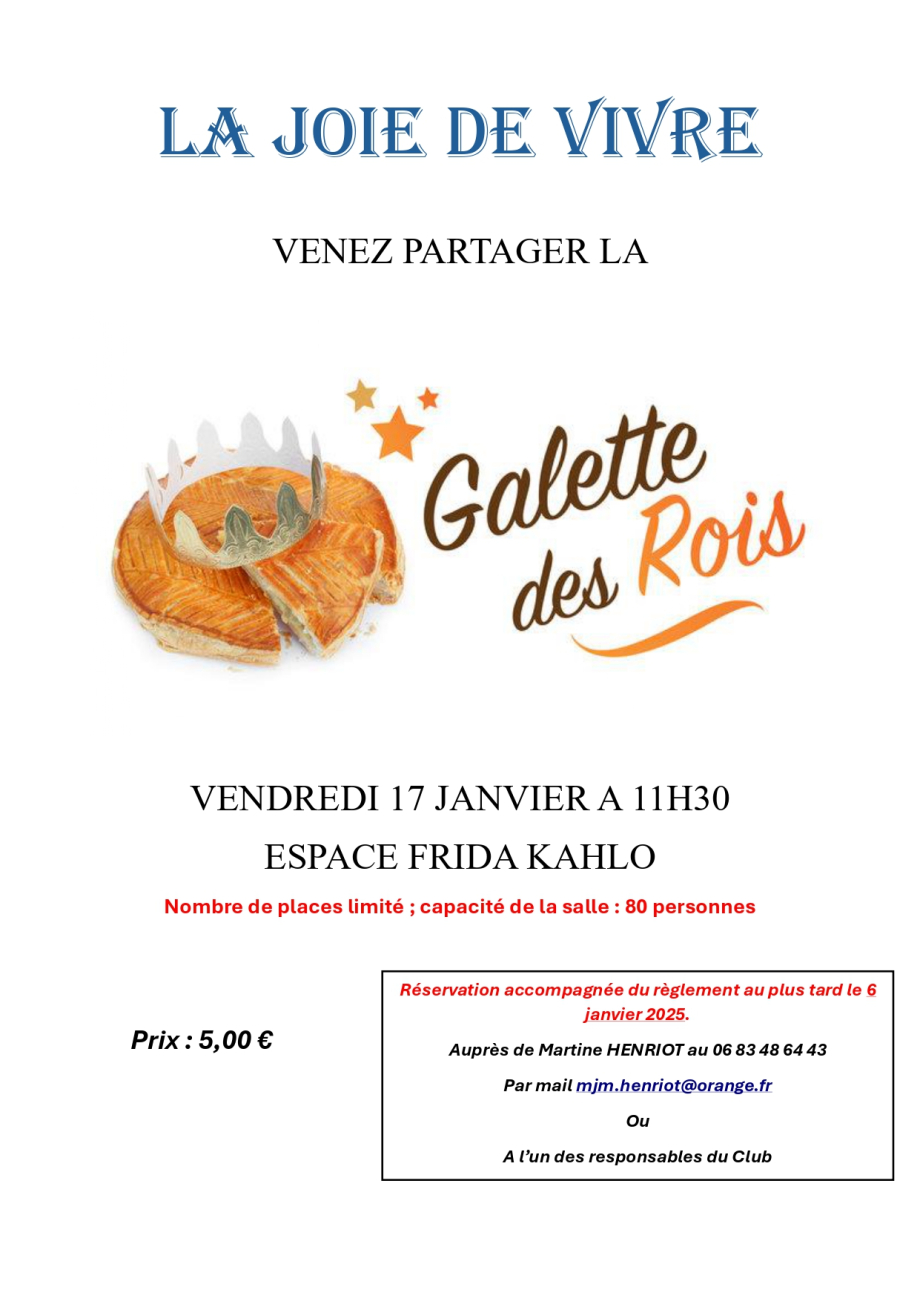 affiche galette 2025