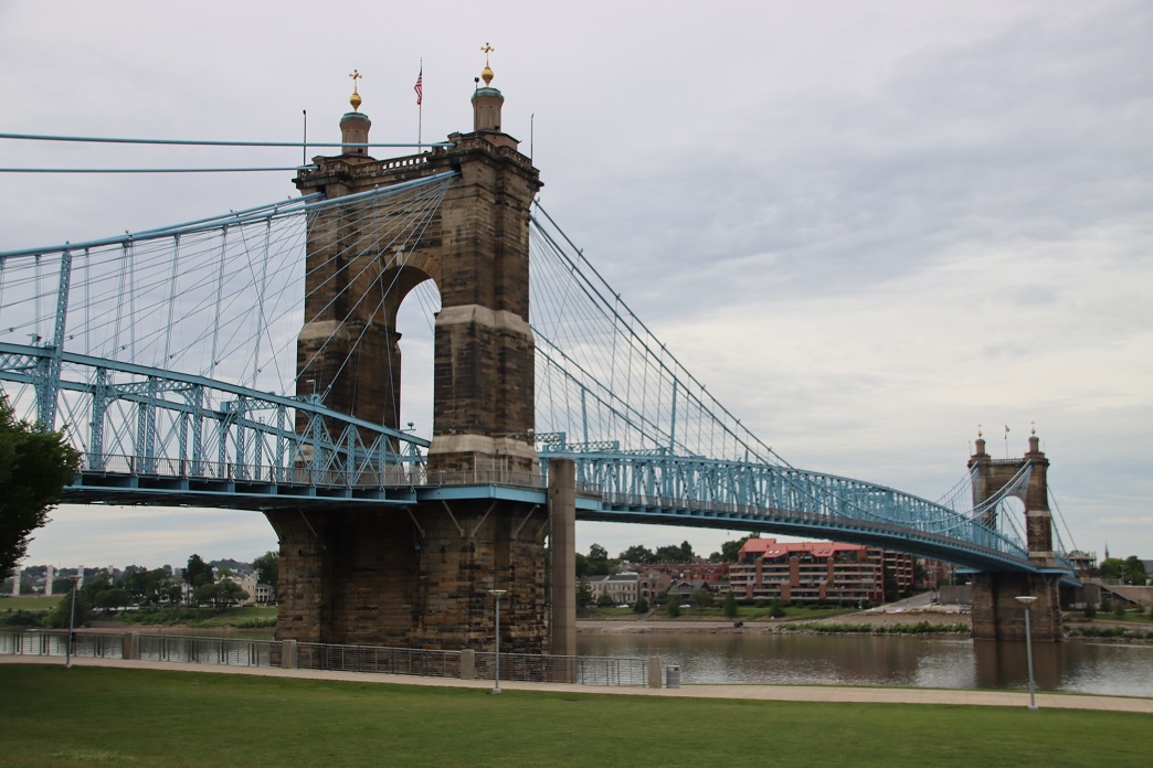 Ohio (22) Cicinnati Roebling Suspension Bridge.JPG