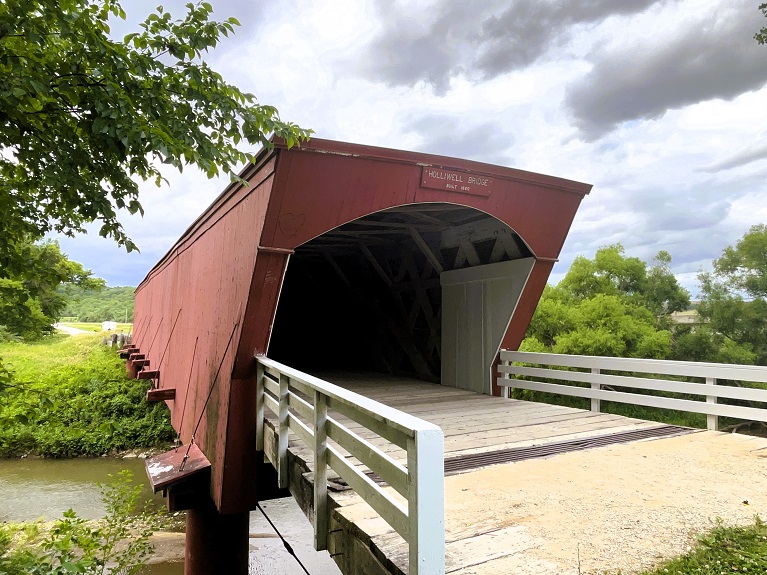 Iowa (46) Madison Holliweell Covered Bridge 1880.JPG