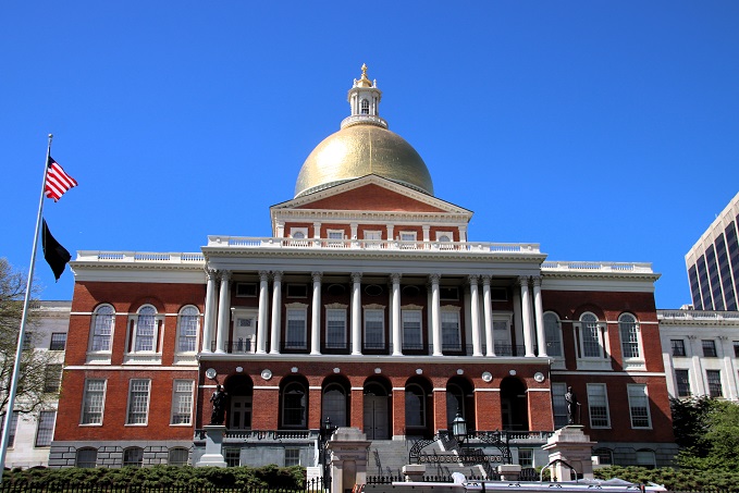 Massachusetts (90) Boston Boston Common and State House.JPG